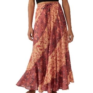 Free People Jackie Floral Maxi Skirt